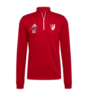 adidas Entrada 22 HalfZip Sweatshirt Rot