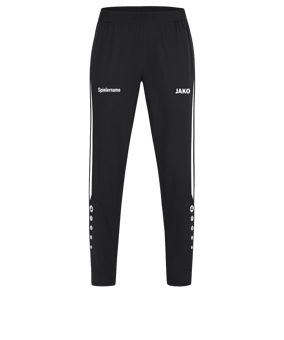 JAKO Power Freizeithose Damen Schwarz Weiss F802