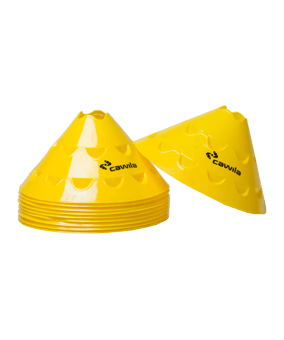 Cawila Markierungshauben MULTI | 10er Set | Durchmesser 30cm, Höhe 15cm | gelb - gelb