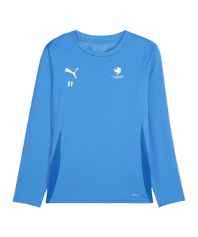 PUMA teamGOAL Trikot Langarm Kids Blau Weiss F02