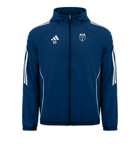 Veste coupe-vent adidas Tiro 24 bleue blanche 