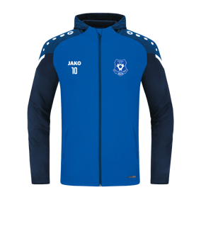 JAKO Performance Kapuzenjacke Blau F403