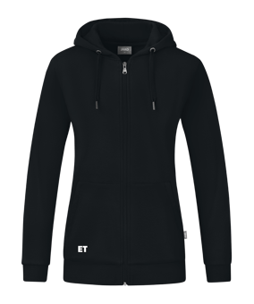 JAKO Organic Kapuzenjacke Damen Schwarz F800
