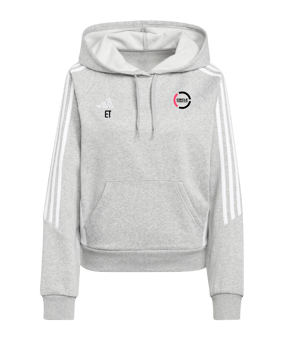 adidas Tiro 24 Hoody Damen Grau Weiss