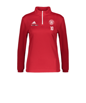 adidas Entrada 22 HalfZip Sweatshirt Damen Rot