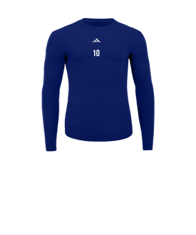adidas Techfit Underwear Mock Longsleeve Kids Blau