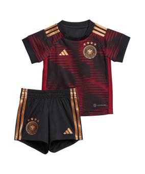 adidas DFB Deutschland Babykit Away WM 2022  Schwarz - schwarz
