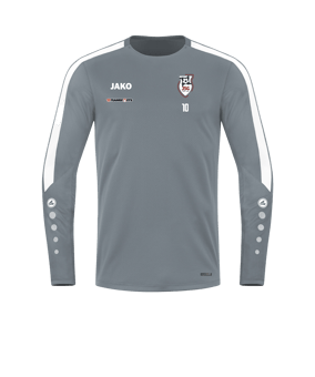 JAKO Power Sweatshirt Grau Weiss F840