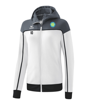 Erima Change by Kapuzenjacke Damen Weiss Grau 