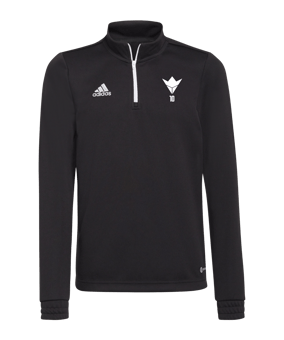 Sweatshirt à col zippé mi-haut enfant adidas Entrada 22 Noir