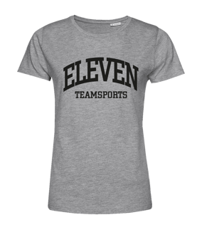 11teamsports ELEVEN T-Shirt Damen Grau Schwarz - grau