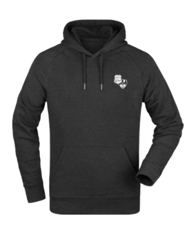 Merch Drummer Hoody Dark Heather Grey | #justlogo1c