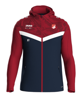 JAKO Icon Kapuzenjacke Kids Blau Rot F901