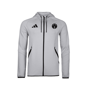 adidas Tiro Travel Hoody Grau