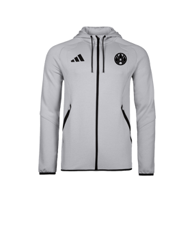 adidas Tiro Travel Hoody Grau