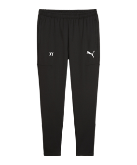 PUMA teamGOAL Slim Trainingshose Schwarz Weiss F03