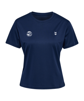 Hummel Pulse T-Shirt Damen Blau F7459