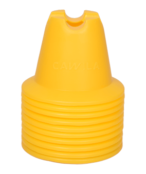 Cawila Mini-Pylone 10er Set Gelb - gelb