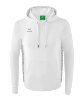 Erima Team Essential Hoody Weiss Grau - weiss