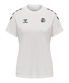 Hummel hmlCORE XK Poly T-Shirt Damen Weiss F9001