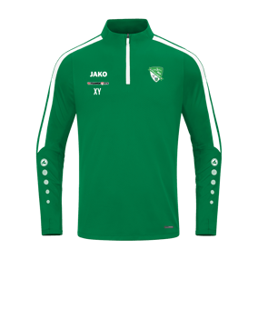 JAKO Power Sweatshirt Grün Weiss F200