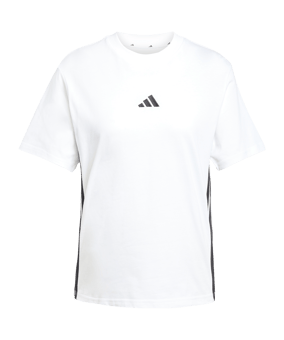 adidas Essentials 3S Cotton T-Shirt Damen Weiss - weiss