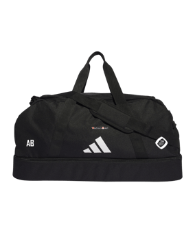 adidas Tiro League Duffel Bag Gr. L Schwarz Weiss