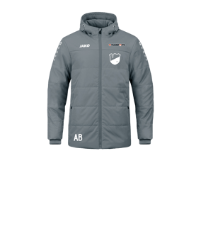 JAKO Team Coach Kapuzenjacke Kids Grau F840