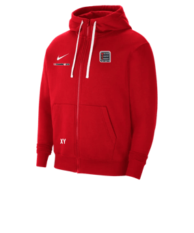 Nike Park 20 Fleece Kapuzenjacke Rot Weiss F657