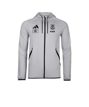 adidas Tiro Travel Hoody Grau