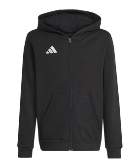 adidas Entrada 26 Kapuzenjacke Kids Schwarz - schwarz