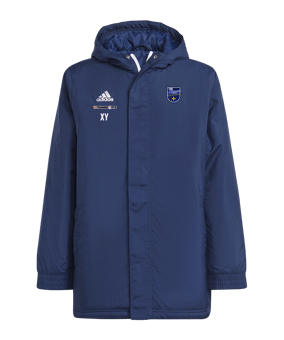 adidas Entrada 22 Stadium Jacke Kids Blau