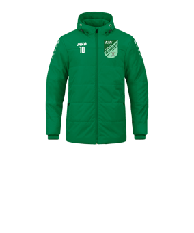 JAKO Team Coach Kapuzenjacke Kids Grün F200