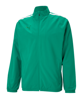 PUMA teamLIGA Sideline Jacke Kids Grün Weiss F05 - gruen