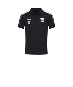 JAKO Power Poloshirt Kids Schwarz Weiss F800