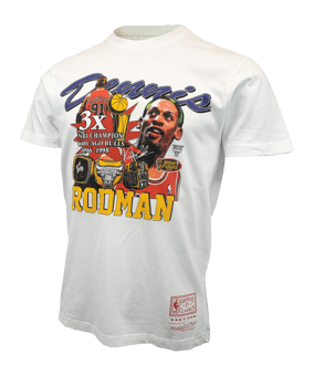 Mitchell and Ness NBA Chicago Bulls Rodmann T-Shirt Weiß - weiss