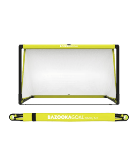 BAZOOKAGOAL PVC Teleskoptor | 150x90cm | Mini but de football Jaune - jaune
