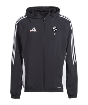 adidas Tiro 24 Windbreaker Schwarz Weiss
