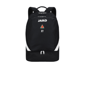 JAKO Iconic Rucksack mit Bodenfach Schwarz F800
