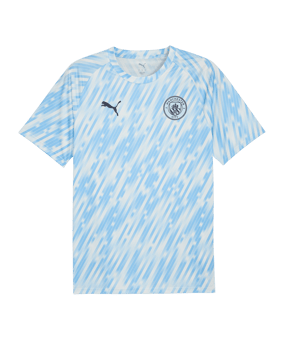 PUMA Manchester City Warm Up T-Shirt Blau F10 - blau