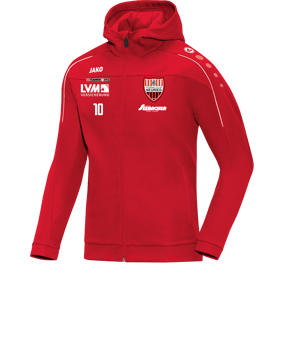 JAKO Classico Kapuzenjacke Rot F01