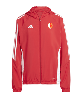 adidas Tiro 24 Windbreaker Damen Rot Weiss