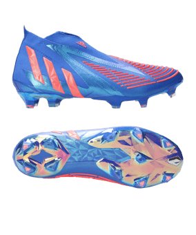 adidas Predator EDGE+ FG Sapphire Edge Blau Rot - blau