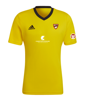 adidas Entrada 22 Trikot Gelb Schwarz