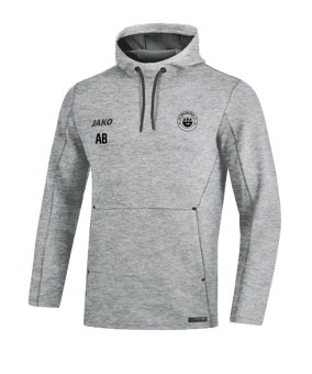 JAKO Premium Basic Kapuzensweatshirt Grau F40