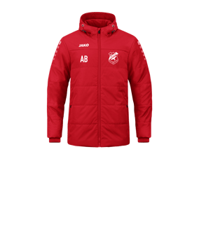 JAKO Team Coach Kapuzenjacke Kids Rot F100