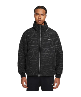 Nike Woven FullZip Jacke Schwarz Weiss F010 - schwarz
