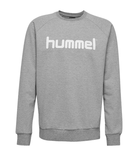 Hummel Cotton Logo Sweatshirt Kids Grau F2006 - grau