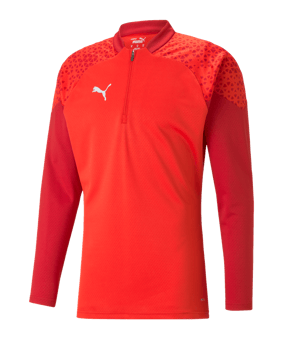 PUMA teamCUP HalfZip Sweatshirt Rot F01 - rot