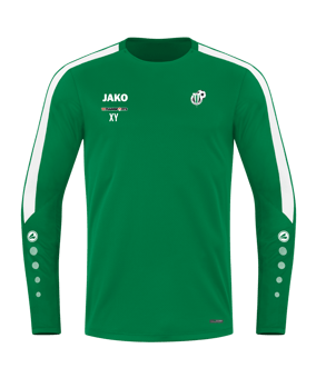 JAKO Power Sweatshirt Kids Grün Weiss F200